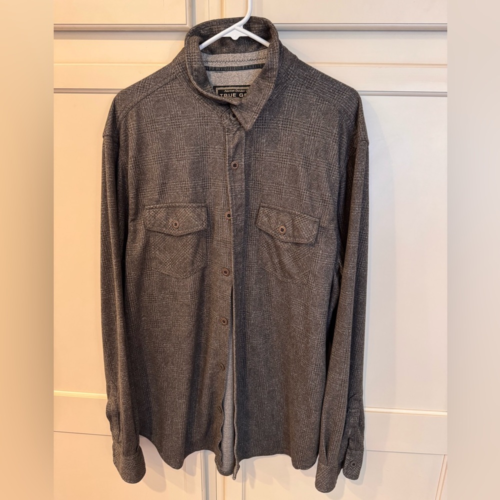 Gray True Grit Button-Up Shirt